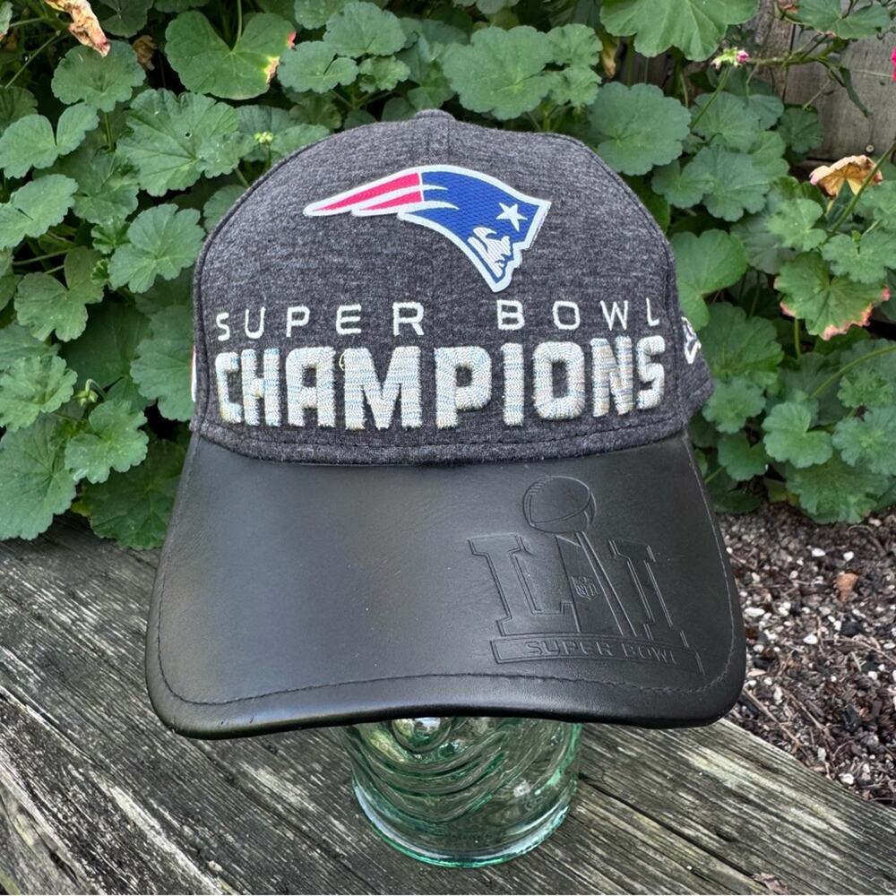NWT New Era England Patriots Super Bowl LI 51 Champion Hat Cap NFL Leather Brim